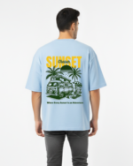 Men’s Oversized Embroidered Graphic T-Shirt – Premium Streetwear Cotton Tee