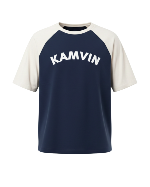 Men’s Oversized Printed Raglan T-Shirt – Casual Graphic Streetwear Tee