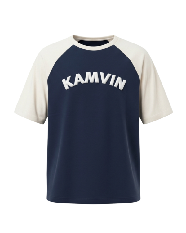 Men’s Oversized Printed Raglan T-Shirt – Casual Graphic Streetwear Tee