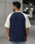 Men’s Oversized Printed Raglan T-Shirt – Casual Graphic Streetwear Tee