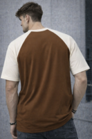 Men’s Oversized Printed Raglan T-Shirt – Casual Graphic Streetwear Tee