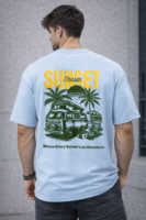 Men’s Oversized Embroidered Graphic T-Shirt – Premium Streetwear Cotton Tee