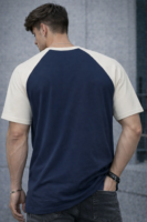 Men’s Oversized Printed Raglan T-Shirt – Casual Graphic Streetwear Tee