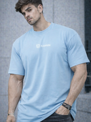 Men’s Oversized Embroidered Graphic T-Shirt – Premium Streetwear Cotton Tee