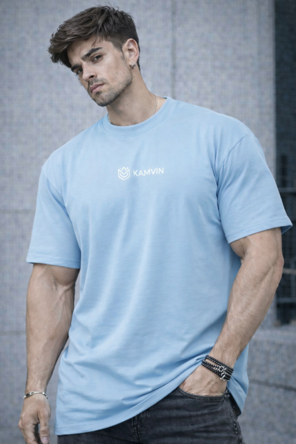 Men’s Oversized Embroidered Graphic T-Shirt – Premium Streetwear Cotton Tee