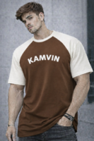 Men’s Oversized Printed Raglan T-Shirt – Casual Graphic Streetwear Tee